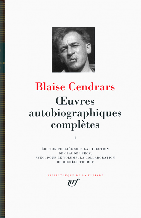 Carte Oeuvres autobiographiques complete (Vol.1) Blaise Cendrars