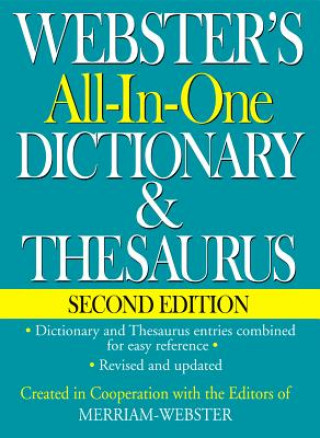 Könyv Webster's All-In-One Dictionary & Thesaurus, Second Edition Merriam Webster