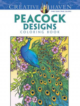 Book Creative Haven Peacock Designs Coloring Book Marty Noble