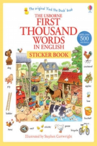 Carte First Thousand Words in English Sticker Book Heather Amery