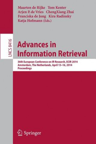 Könyv Advances in Information Retrieval Maarten De Rijke