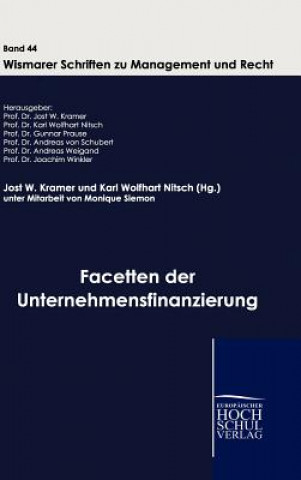 Книга Facetten der Unternehmensfinanzierung Jost W. Kramer