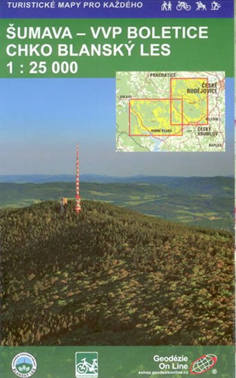 Nyomtatványok ŠUMAVA - VVP BOLETICE, CHKO BLANENSKÝ LES 1 : 25 000 Geodézie On Line