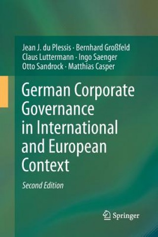 Kniha German Corporate Governance in International and European Context Jean J. du Plessis