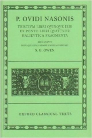 Könyv Ovid Tristia, etc Ovid