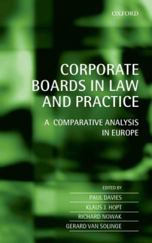 Kniha Corporate Boards in Law and Practice Paul Davies