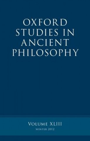 Kniha Oxford Studies in Ancient Philosophy, Volume 43 Brad Inwood