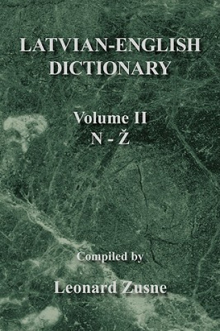 Könyv Latvian-English Dictionary Leonard Zusne