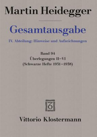 Carte Überlegungen II-VI. Bd.2-6 Martin Heidegger
