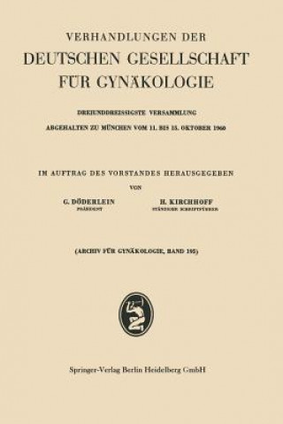 Carte Verhandlungen Der Deutschen Gesellschaft Fur Gynakologie Gustav Döderlein