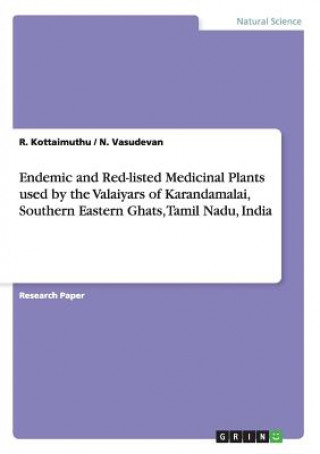 Книга Endemic and Red-listed Medicinal Plants used by the Valaiyars of Karandamalai, Southern Eastern Ghats, Tamil Nadu, India R. Kottaimuthu