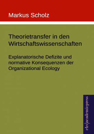 Kniha Theorietransfer in den Wirtschaftswissenschaften Markus Scholz
