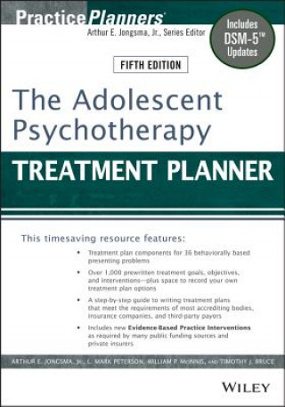 Kniha Adolescent Psychotherapy Treatment Planner, Fifth Edition Arthur E Jongsma