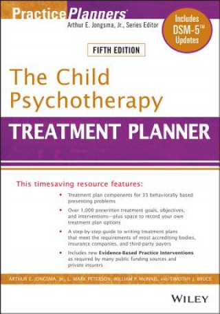 Könyv Child Psychotherapy Treatment Planner, Fifth Edition Arthur E. Jongsma