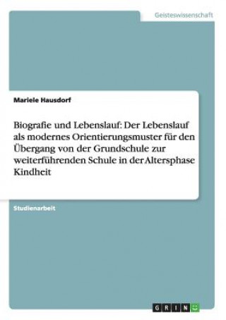 Kniha Biografie und Lebenslauf Mariele Hausdorf