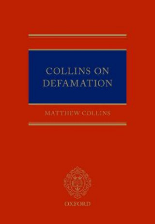 Könyv Collins On Defamation Matthew Collins
