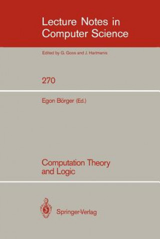 Knjiga Computation Theory and Logic Egon Börger