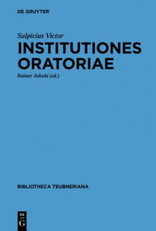 Knjiga Institutiones oratoriae ulpicius Victor