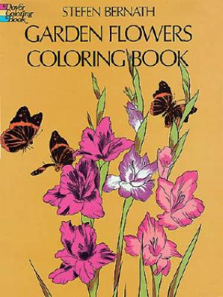 Книга Garden Flowers Coloring Book Stefen Bernath