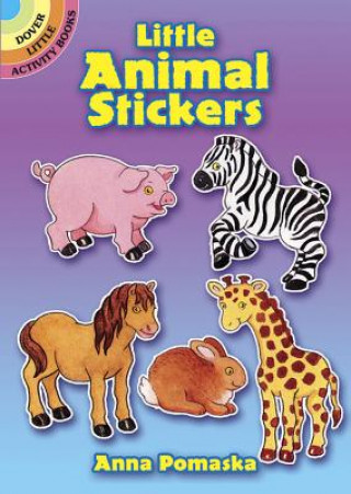 Książka Little Animal Stickers Anna Pomaska