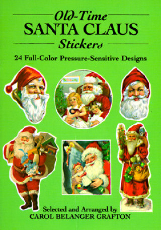 Kniha Old-Rime Santa Claus Stickers Carol Grafton