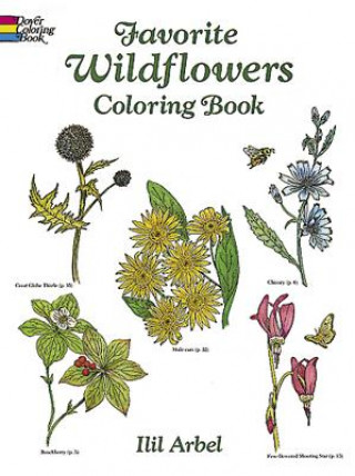 Книга Favourite Wildflowers Colouring Book Ilil Arbel