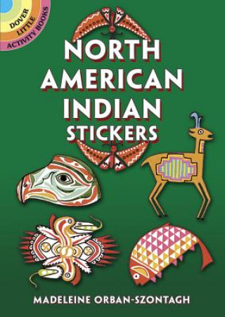 Книга North American Indian Stickers Madeleine Orban-Szontagh