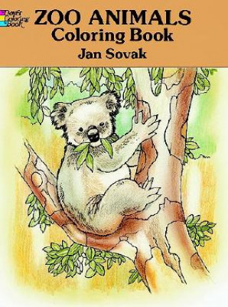 Книга Zoo Animals Colouring Book Jan Sovák