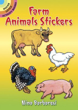 Kniha Farm Animals Stickers Nina Barbaresi