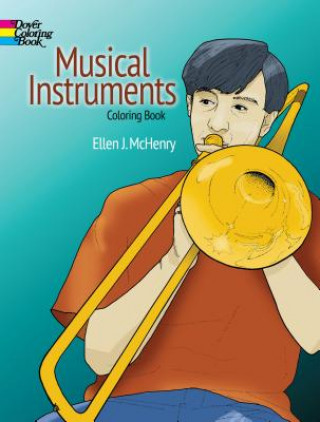 Kniha Musical Instruments Coloring Book Ellen McHenry