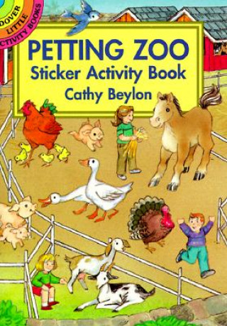 Книга Petting Zoo Sticker Activity Book Cathy Beylon