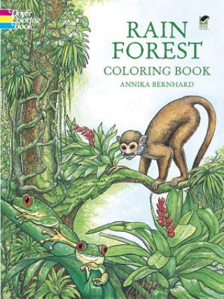 Książka Rain Forest Coloring Book Annika Bernhard
