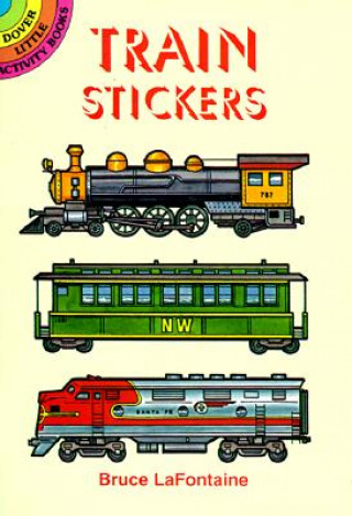 Knjiga Train Stickers Bruce LaFontaine
