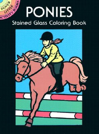 Kniha Ponies Stained Glass Coloring Book John Green