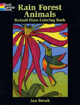 Kniha Rain Forest Animals Stained Glass Coloring Book Jan Sovák