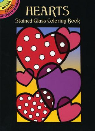 Książka Hearts Stained Glass Coloring Book Cathy Beylon