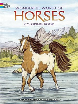 Kniha Wonderful World of Horses Coloring Book John Green