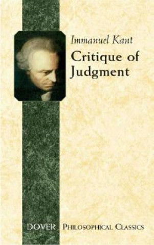 Kniha Critique of Judgement Immanuel Kant