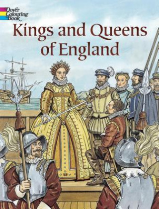 Kniha Kings and Queens of England Coloring Book John Green