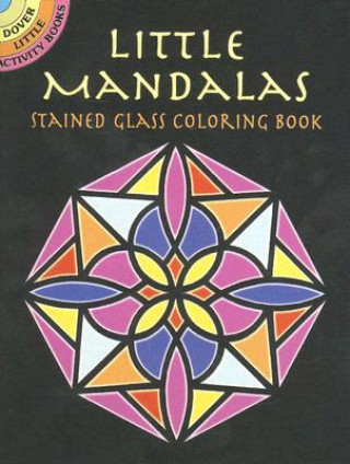 Книга Little Mandalas Stained Glass Coloring Book A G Smith