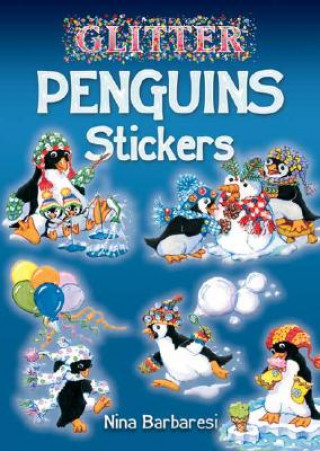 Carte Glitter Penguins Stickers Nina Barbaresi