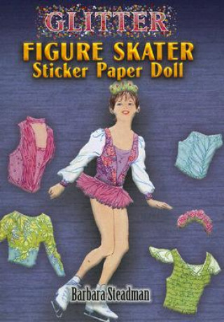 Książka Glitter Figure Skater Sticker Paper Doll Barbara Steadman