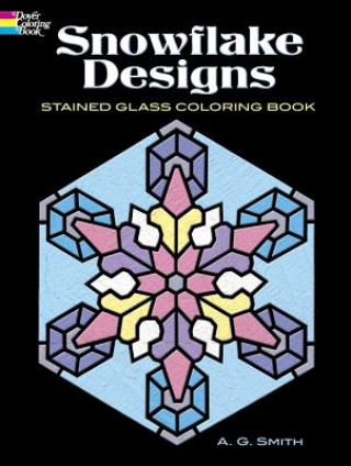 Книга Snowflake Designs Stained Glass Coloring Book A. G. Smith