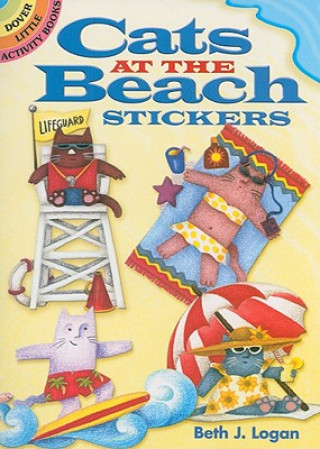 Könyv Cats at the Beach Stickers Beth J Logan
