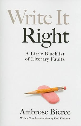 Kniha Write It Right Ambrose Bierce