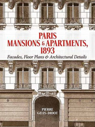 Carte Paris Mansions and Apartments 1893 Pierre Gelis-Didot
