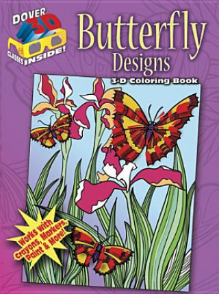Könyv 3-D Coloring Book - Butterfly Designs Jessica Mazurkiewicz
