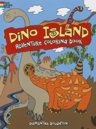 Knjiga Dino Island Adventure Coloring Book Samantha Boughton