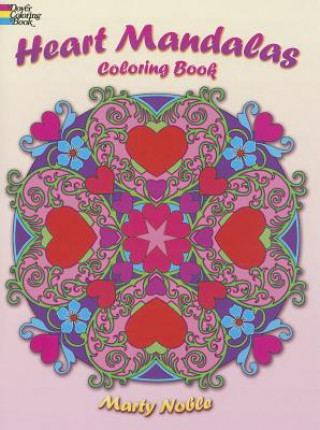 Knjiga Heart Mandalas Coloring Book Marty Noble