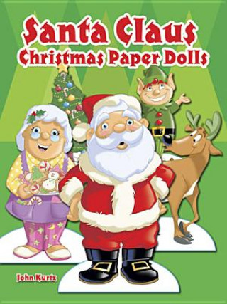 Buch Santa Claus Christmas Paper Dolls John Kurtz